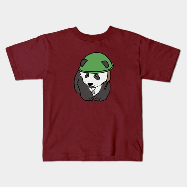 Private Panda Kids T-Shirt by BiteSizeComics